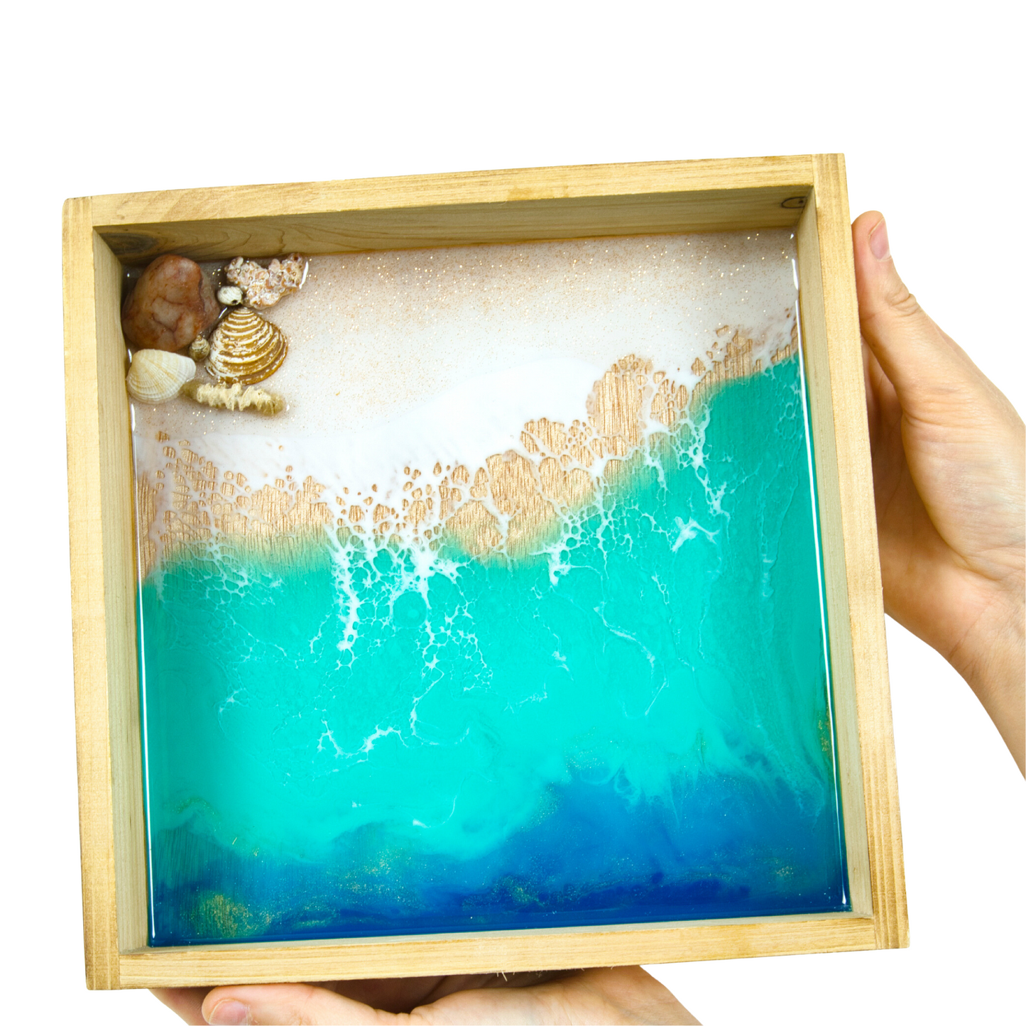 Small Aqua Ocean Tray