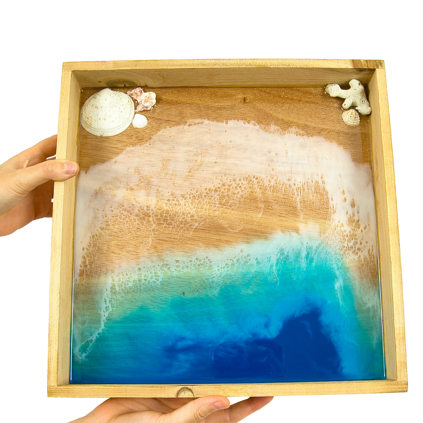 Large Washed Out Ocean Tray